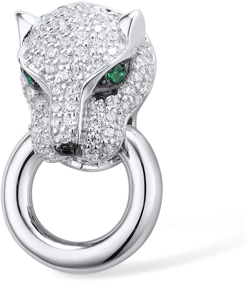 Santuzza 925 Sterling Silver Animal Gemstone Pendant for Women - Image 1